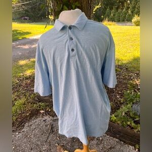 PERRY ELLIS LIGHT BLUE MENS XXL POLO SHIRT